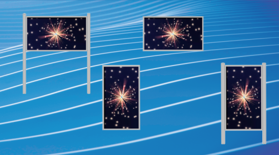 Multimedialer Schaukasten fr vielfltige Einstze