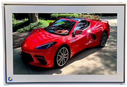 Outdoor rotes Auto